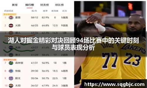 湖人对掘金精彩对决回顾94场比赛中的关键时刻与球员表现分析