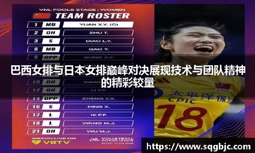 巴西女排与日本女排巅峰对决展现技术与团队精神的精彩较量
